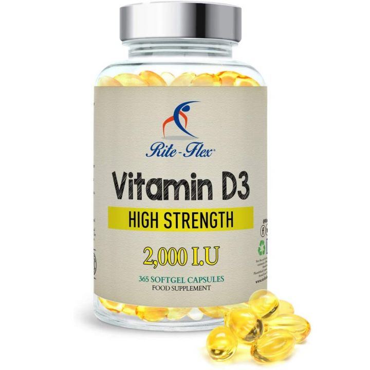 Vitamin D3 2000IU 365 Softgels RiteFlex